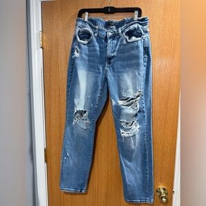 Judy Blue Distressed Skinny Jeans - Light Blue 14W